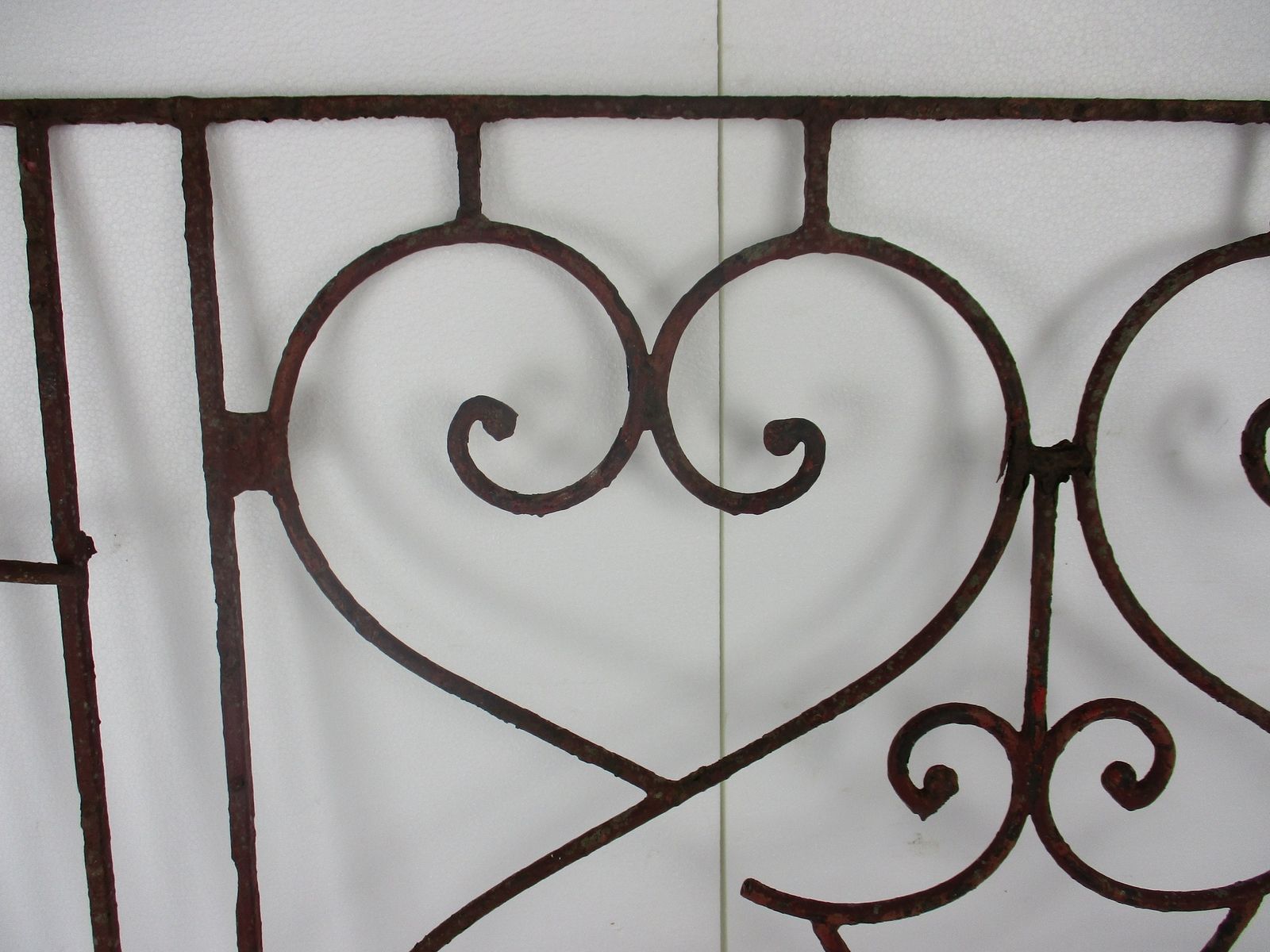 Antique Gate Hinged Hearts Architectural Fence Salvaged Wall Decor Garden photo for sale