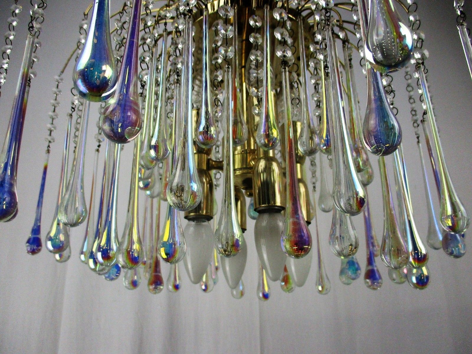 Wedding Chandelier Teardrop Beaded 8 Lights Crystal Prisms Murano Glass Romantic photo buy