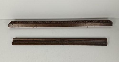 Pair Of Wooden Ornate Reclaimed  Trims  Panels Carved Wood  Antique Salvaged Arc photo furniture