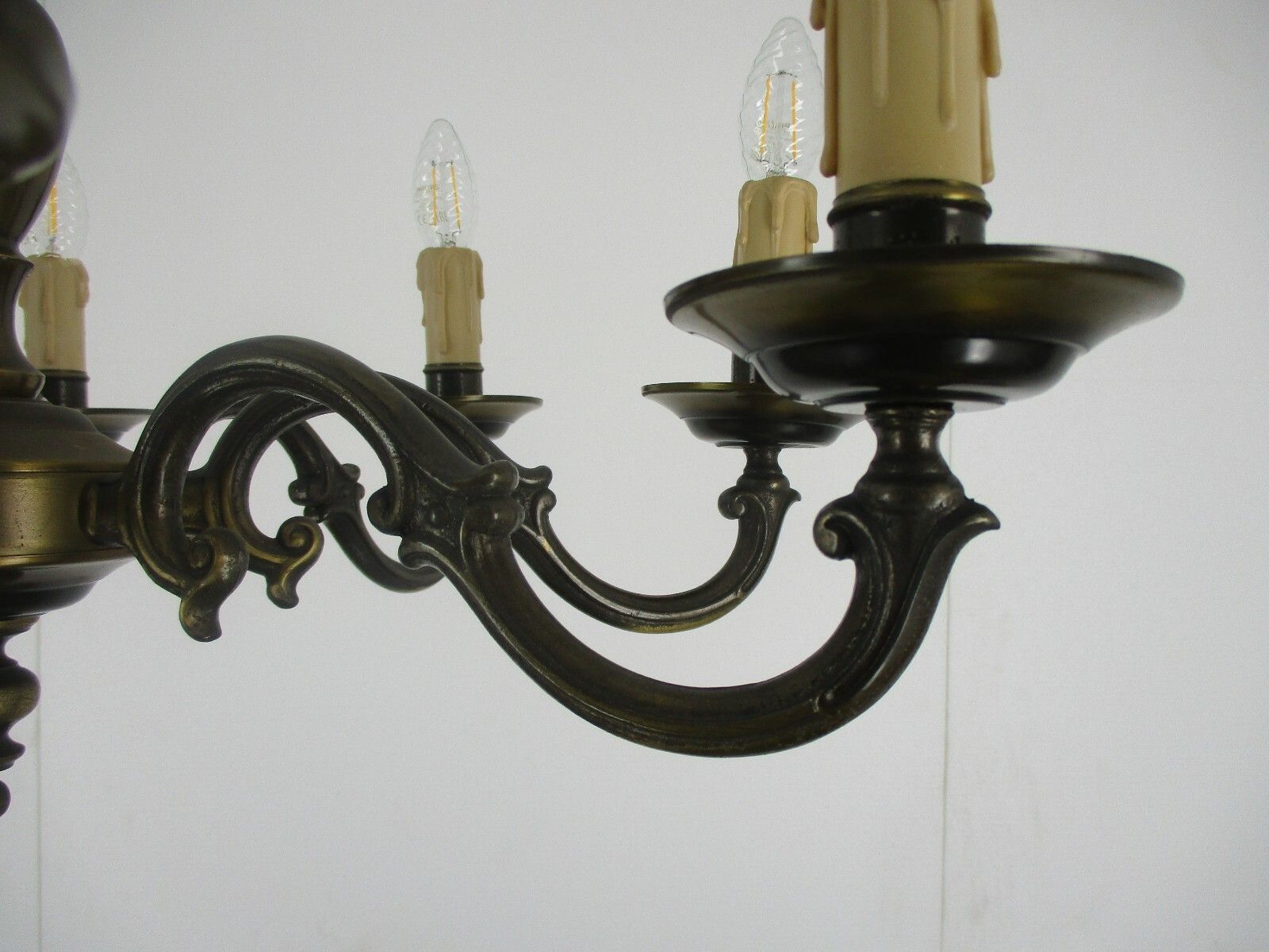 Flemish Dutch Chandelier Style  8 Arm Lights  Country Style Vintage Mid Century photo buy