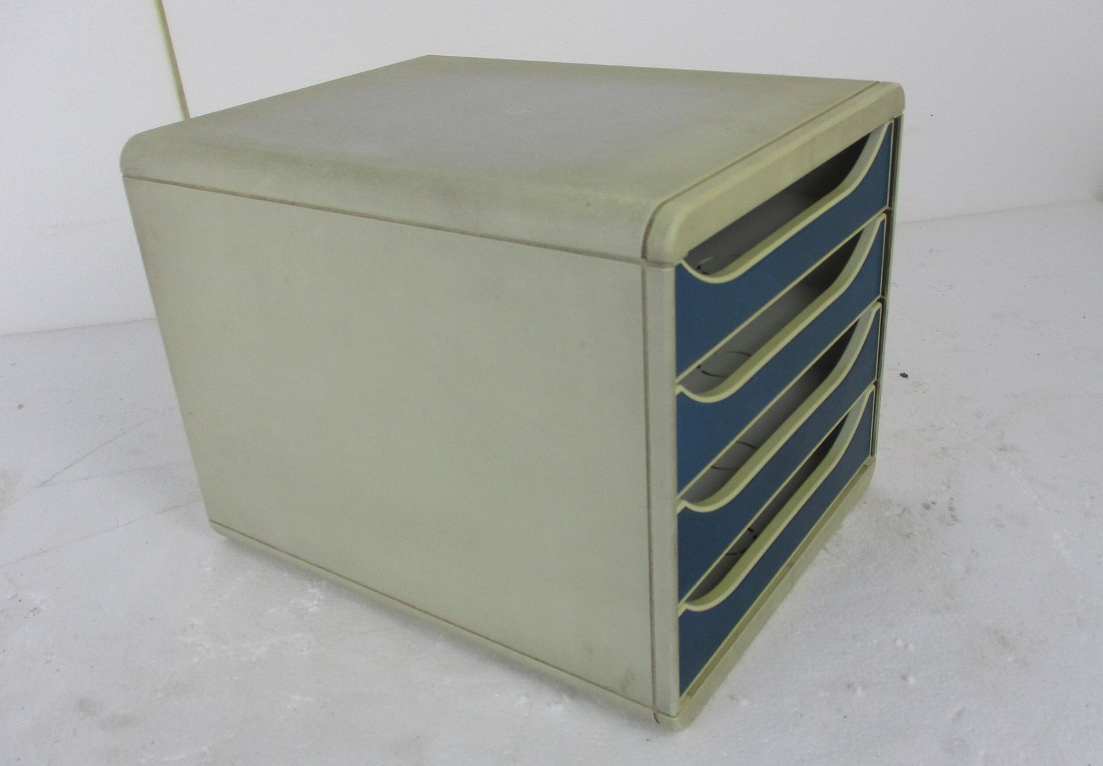 Vintage Hard Plastic Space Age Chest Of Drawers Storage Unit Filing Cabinet Aust photo for sale
