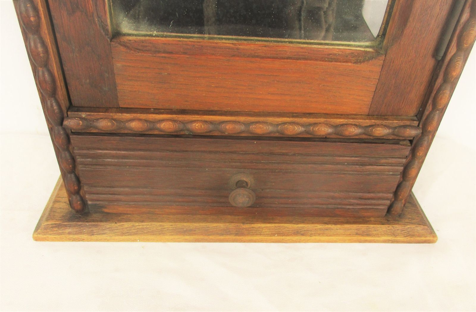 Gorgeous Kitchen Apothecary Medicine Bathroom Wall Cabinet Ornate Hand Carved Oa photo for sale