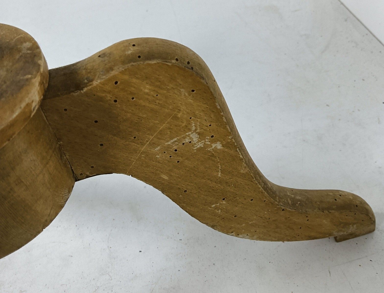 Antique  Mannequin Haute Couture Dress Form Girard Paris Loft Wooden Base photo vinterior