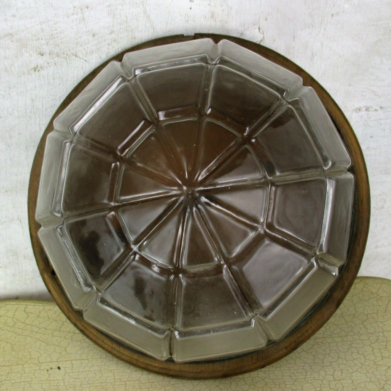 Large Art Nouveau Bauhaus Ceiling Lamp Fixture Plafonniere Flush Mount  Brass photo vinterior
