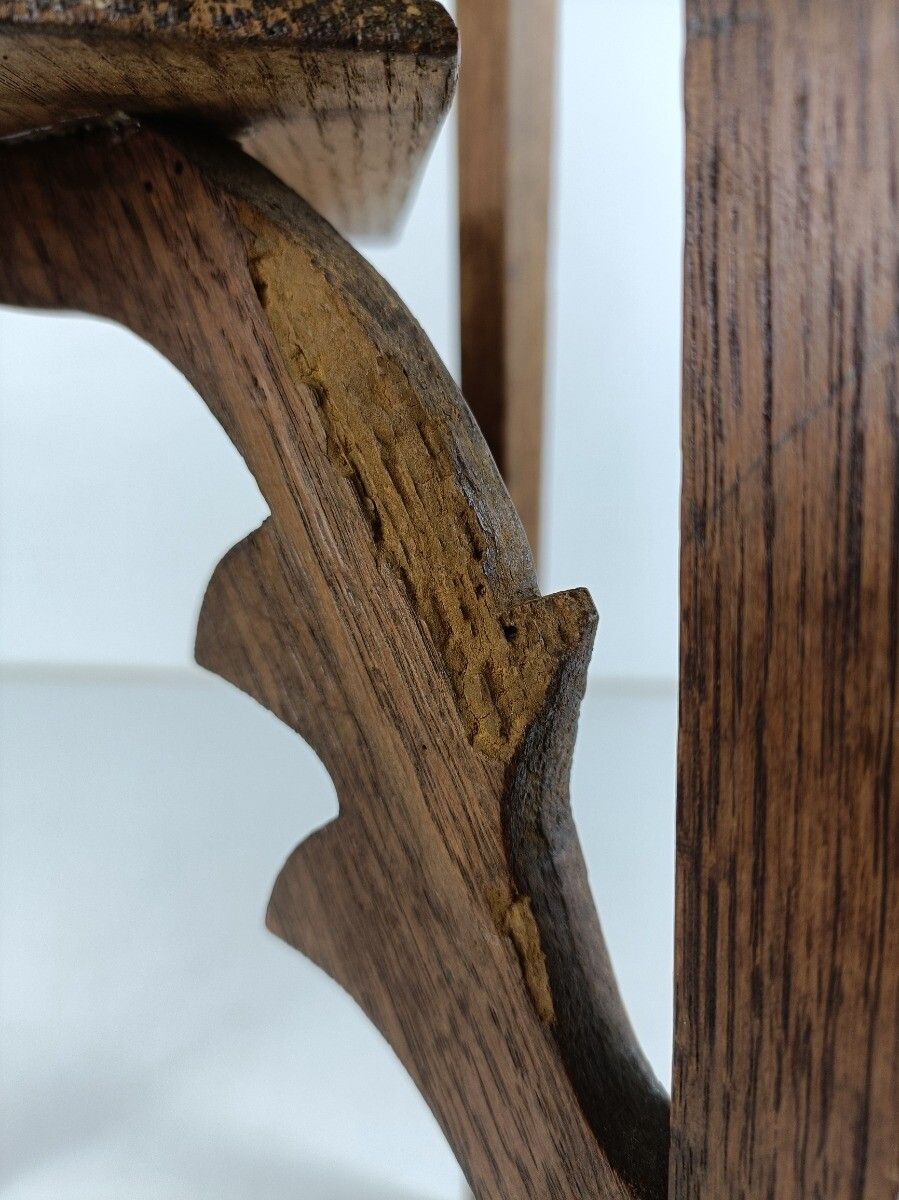 photo for sale Art Nouveau Pedestal Side Table Plant Bonsai Stand Jugendstil  Wood Two Tier Bar