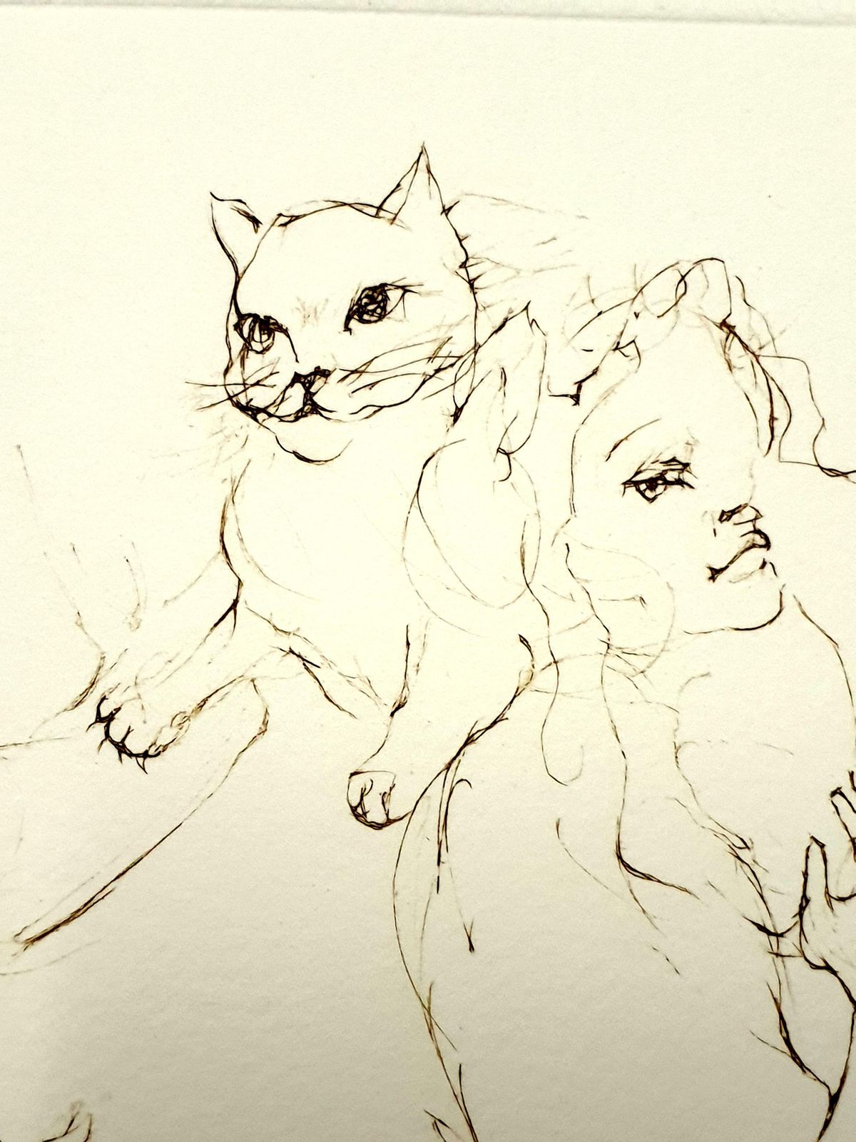 Leonor Finileonor Fini   Playful Cat   Original Handsigned Lithograph1986 photo furniture
