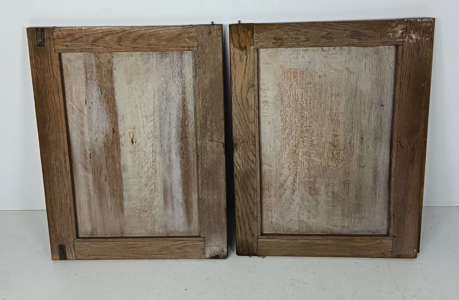 Pair Antique Door Panels Carved Wood  Flowers Baskets Architectural Reclaimed Sa photo vinterior