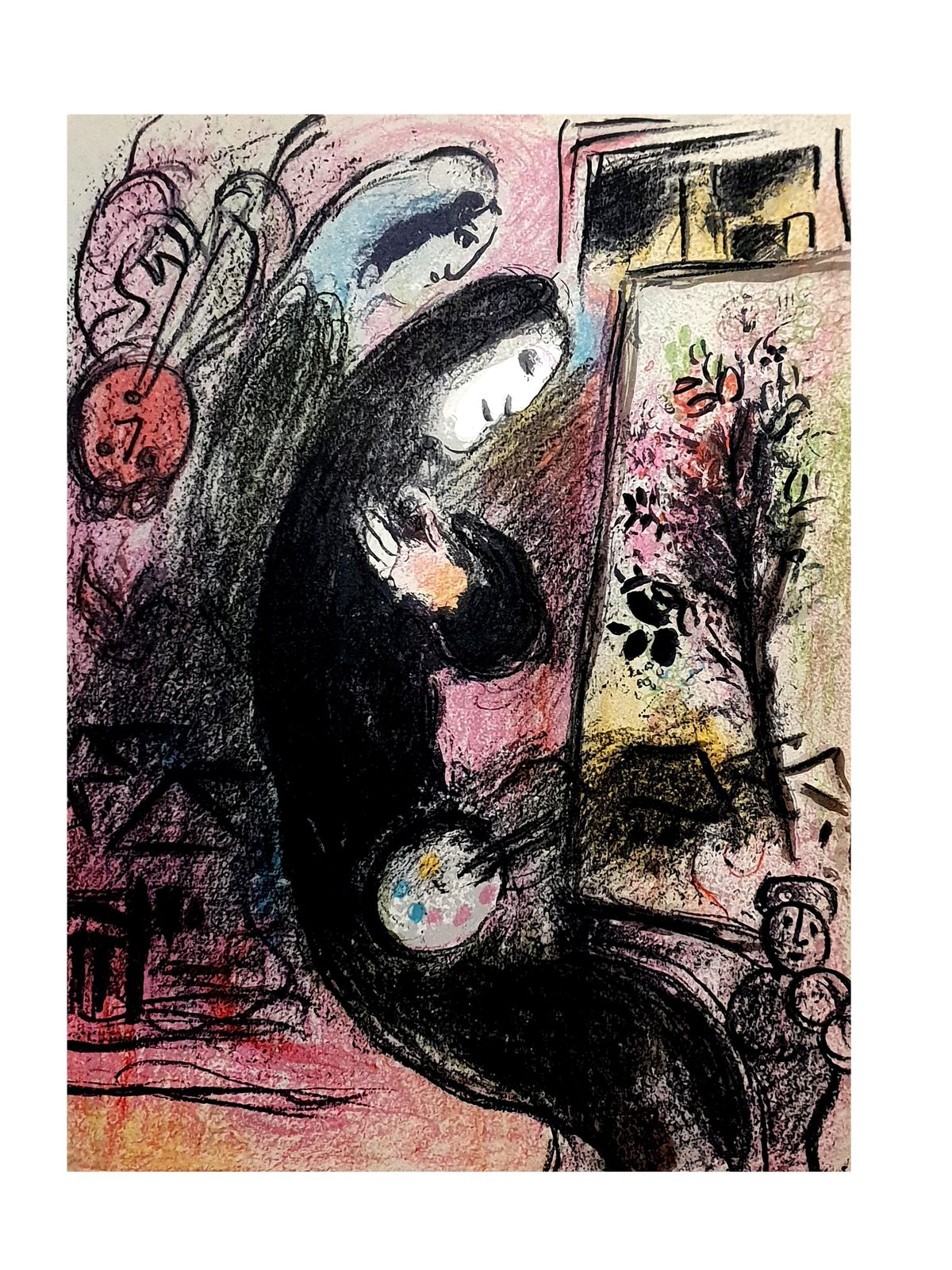 Marc Chagallmarc Chagall   Inspiration   Original Lithograph From "Chagall Lithographe" V. 21963 photo buy