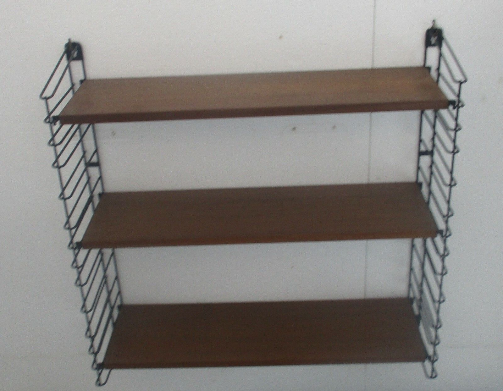 Mid Century Modern Tomado Wall Shelving Unit Teak Dutch Design Adjustable Retro photo Furniture
