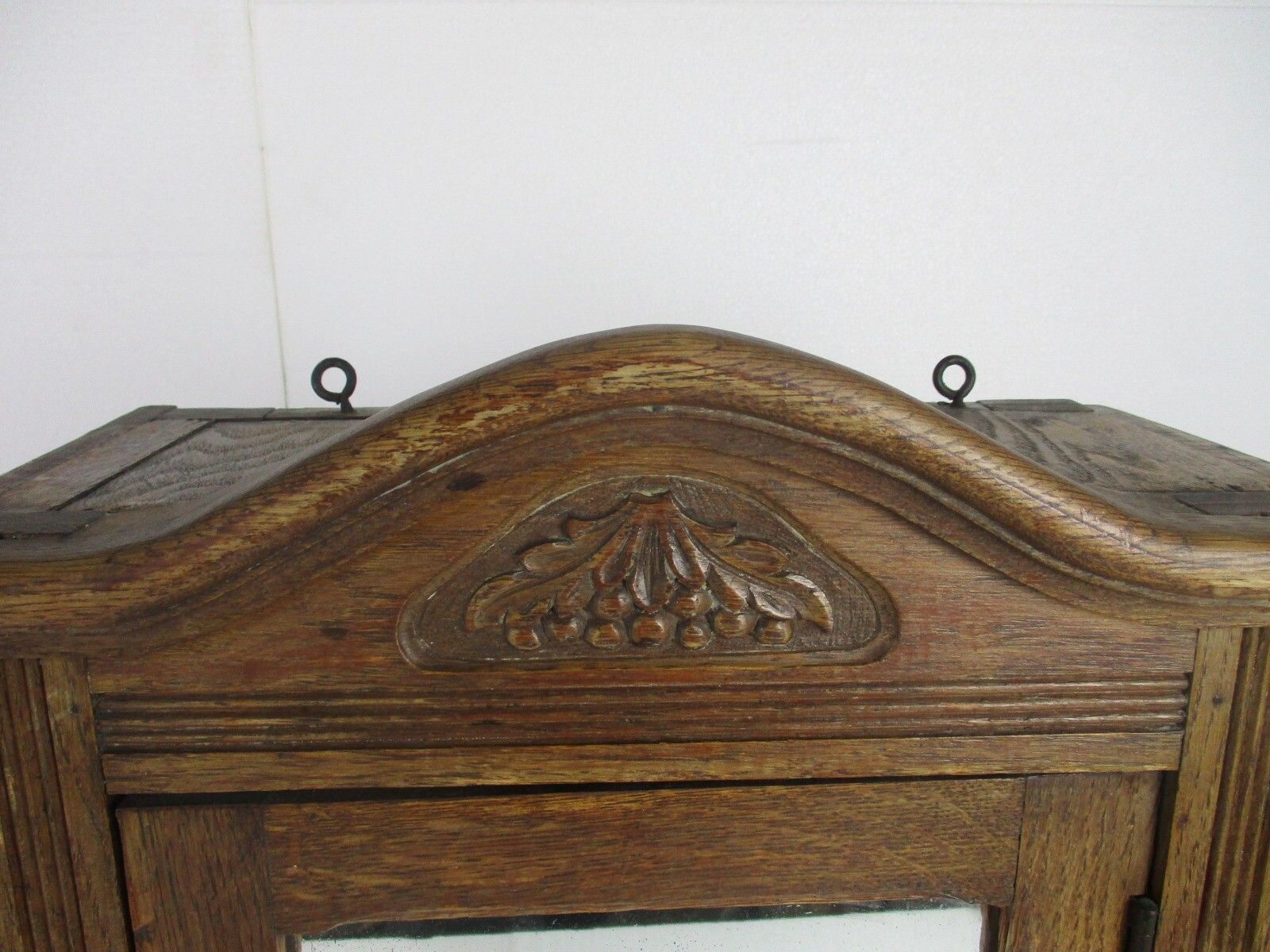 Bathroom Apothecary Medicine Cabinet  Ornate  Hand Carved Wood Farmhouse Style photo Furniture