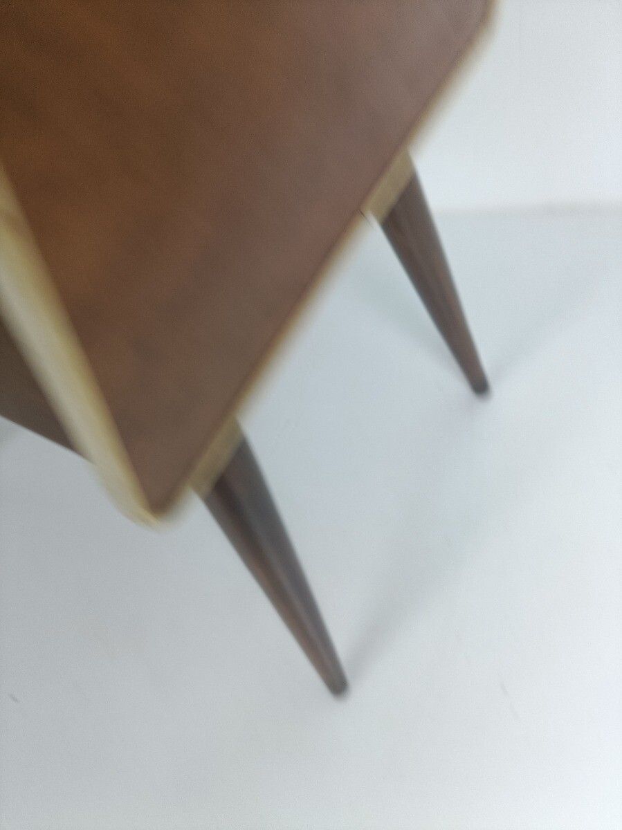 Danish Modern Teak Sewing Quilting Box Organizer Funky Era Eames Htf photo vintage