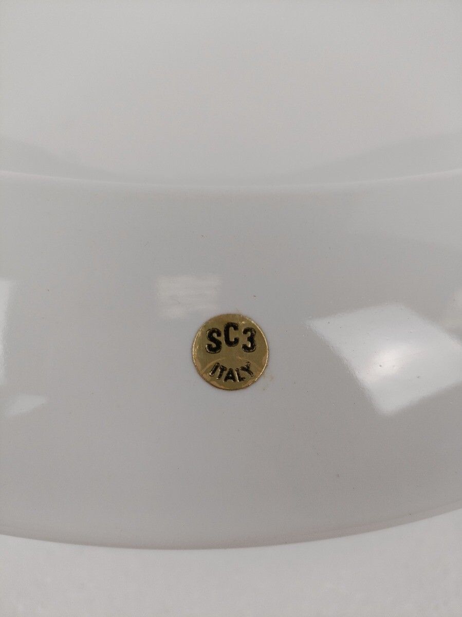Pino Spagnolo For Sicart Italy, 1960/70's Space Age Dish Bowl Collector White photo Home Decor