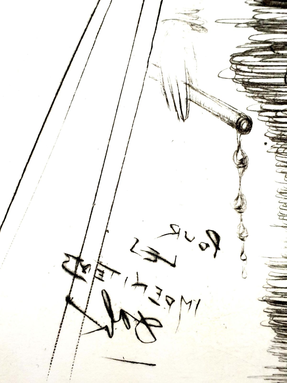 Salvador Dalí­Salvador Dali   Cleopatra   Original Etching1969 photo Art