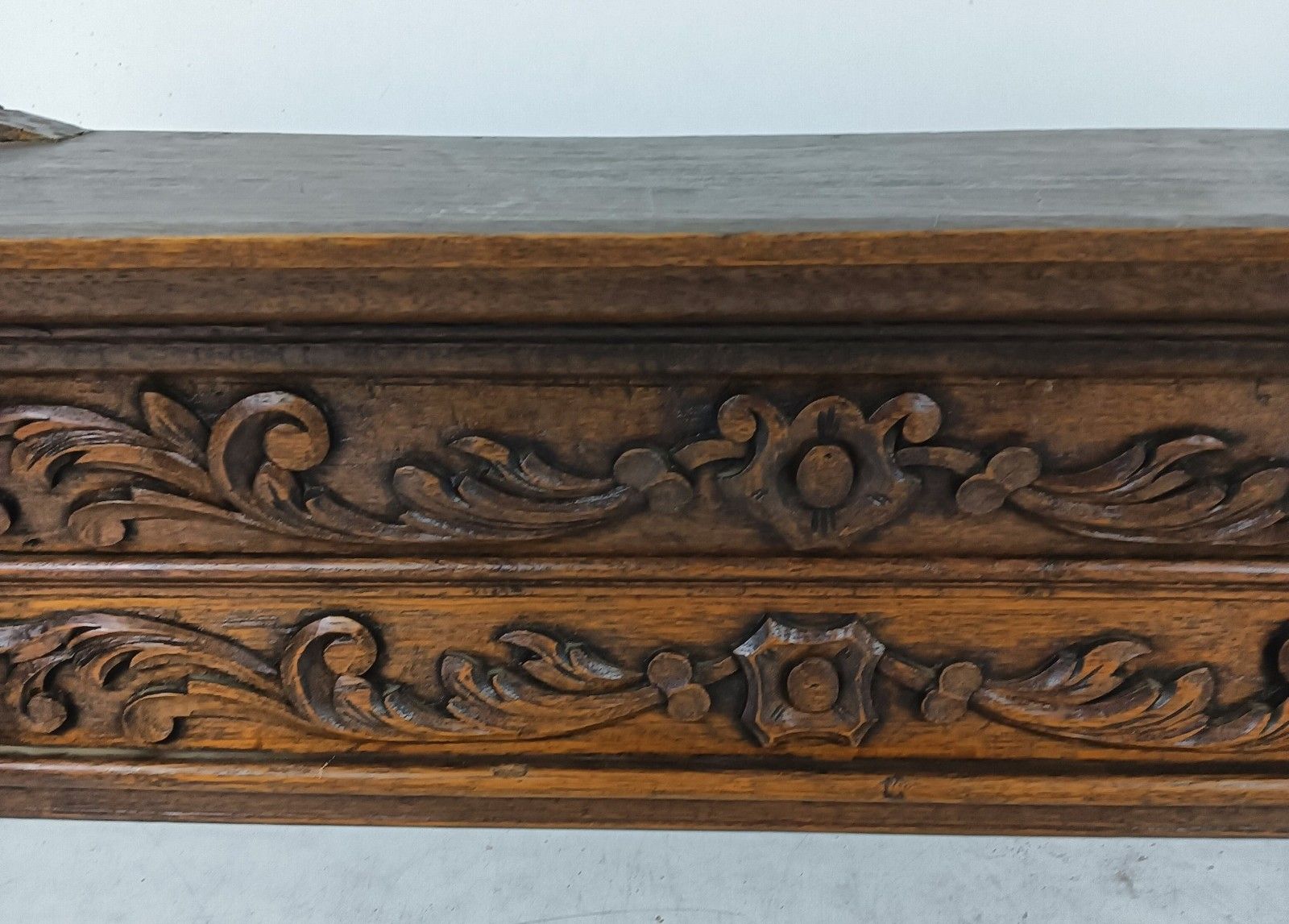 Large Pediment Over Door Ornate Carved Wood Lion Heads Antique Stunning Reclaime photo Home Decor