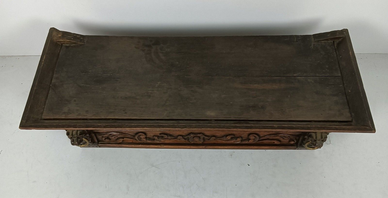 Home Decor Large Pediment Over Door Ornate Carved Wood Lion Heads Antique Stunning Reclaime photo