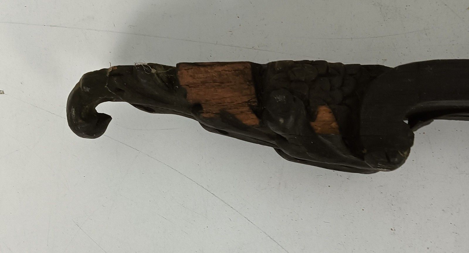 244.0 Exceptional  Antique 19thc Ornate Pediment Over Door Reclaimed Carved Wood Archi photo