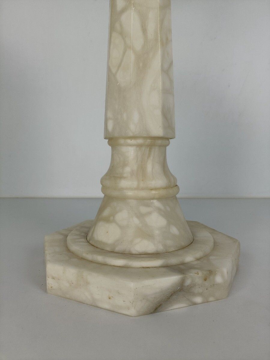 Hollywood Regency Style Side Occasional Table Marble Garden Table Vintage photo for sale