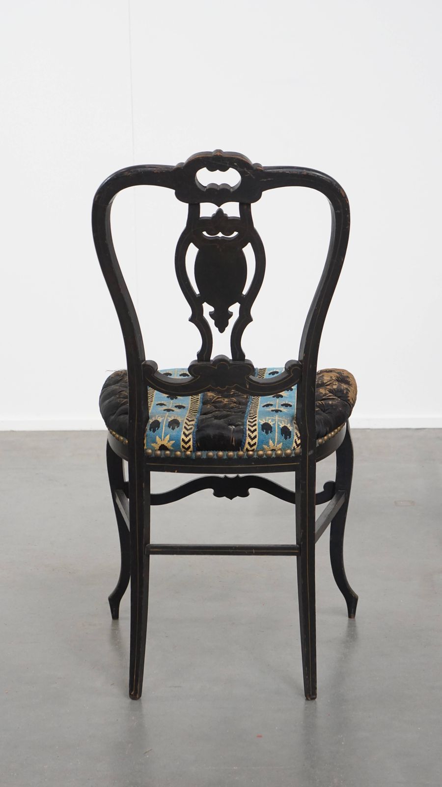 Unique And Elegant Antique French Napoleon 3 Chair Inlaid With Mother Of Pearl photo Furniture