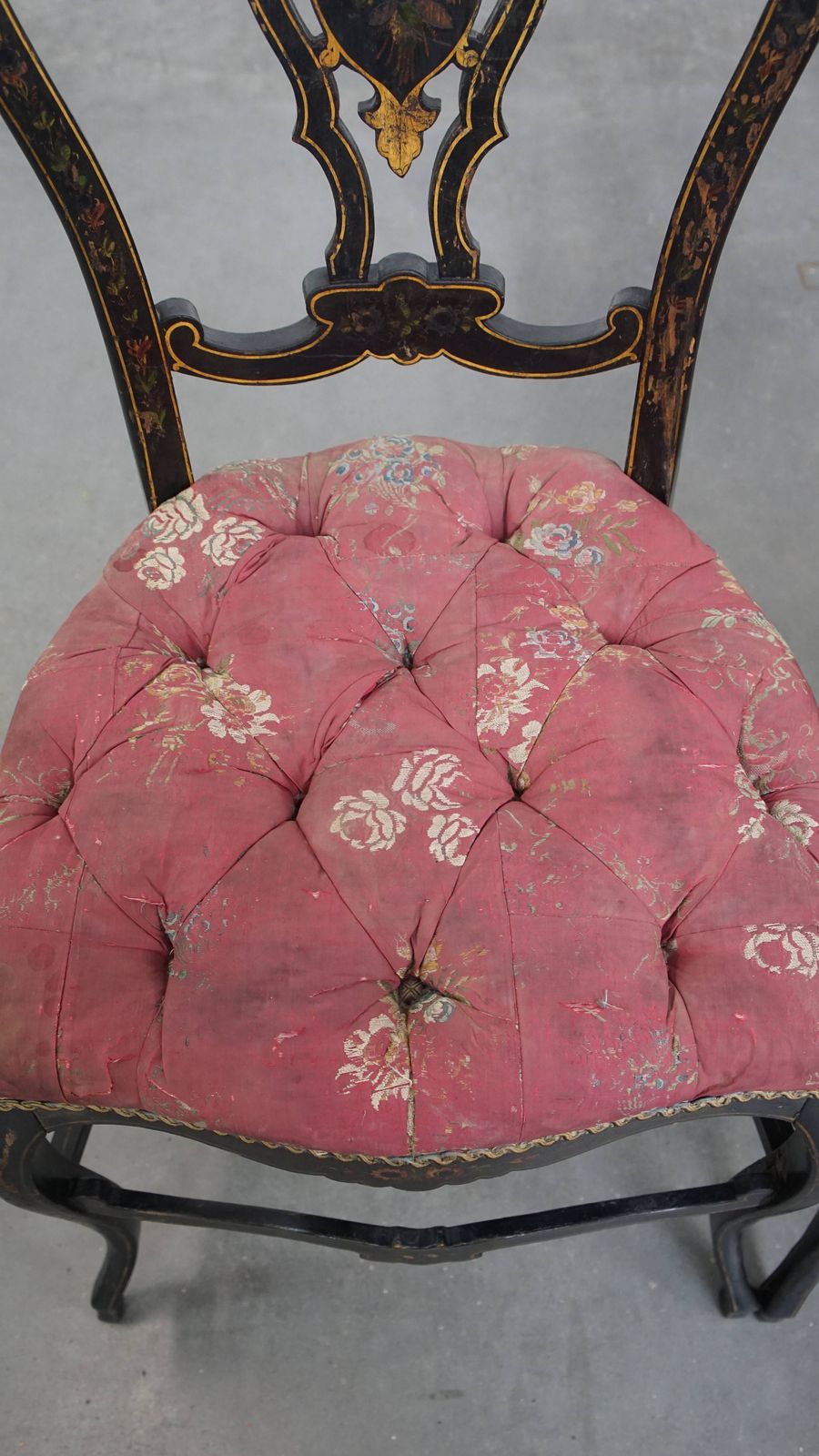Set Of 2 Unique And Elegant Antique French Napoleon 3 Chairs Inlaid With Mother Of Pearl photo 619.6476