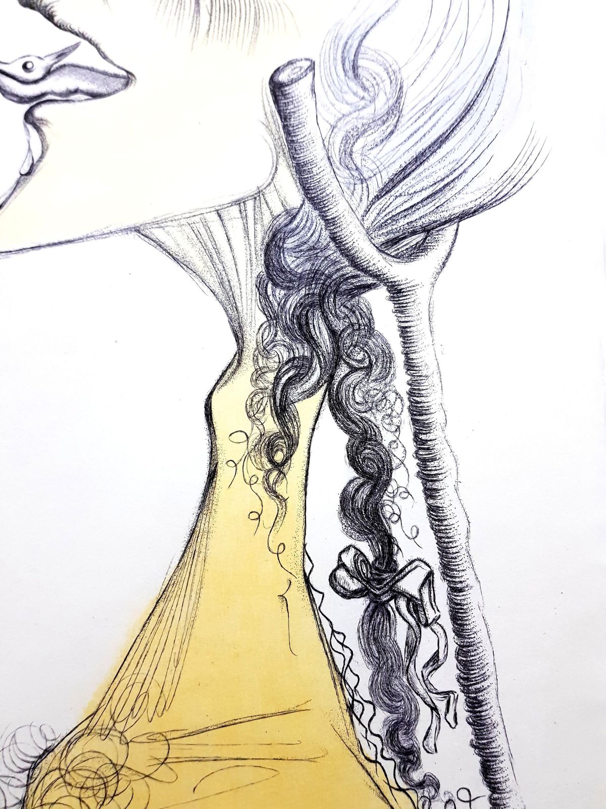 Salvador Dalí­Salvador Dali   Bird On Tongue   Original Etching1967 photo 2251.0