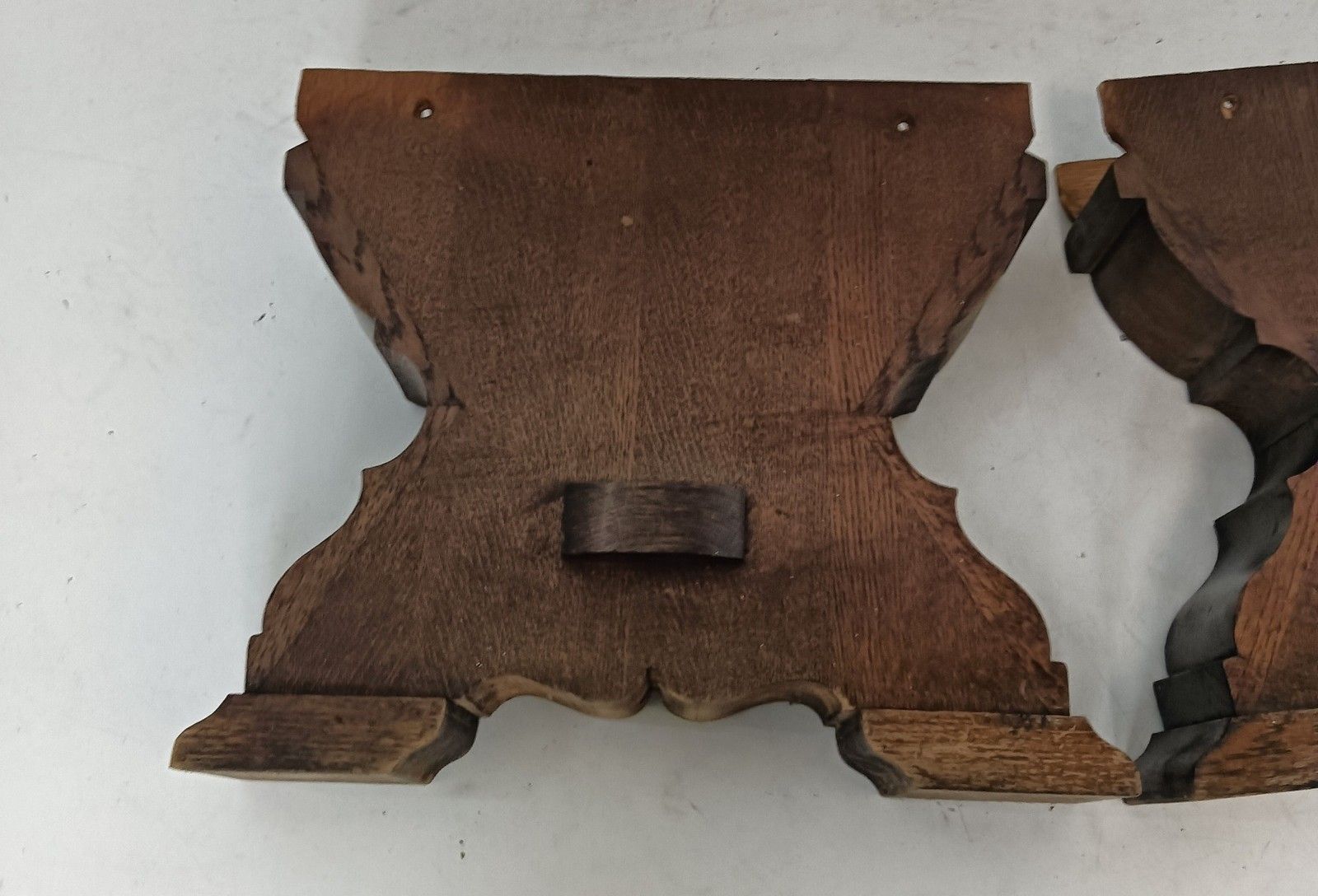 Pair Antique Table Legs Carved Wood Reclaimed Architectural Salvaged  Parts photo buy