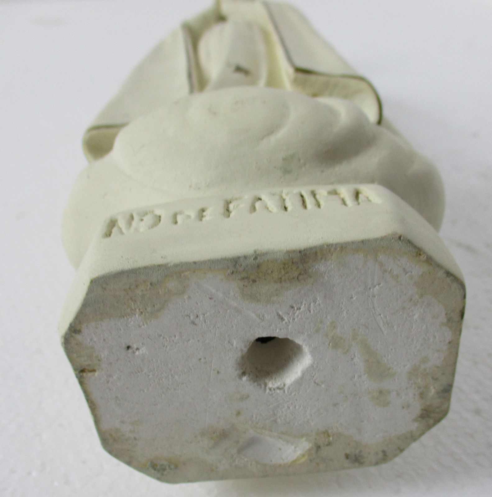 photo for sale Vintage Our Lady Fatima Statue Plaster Portugal Lovely Htf Collector 14.56"