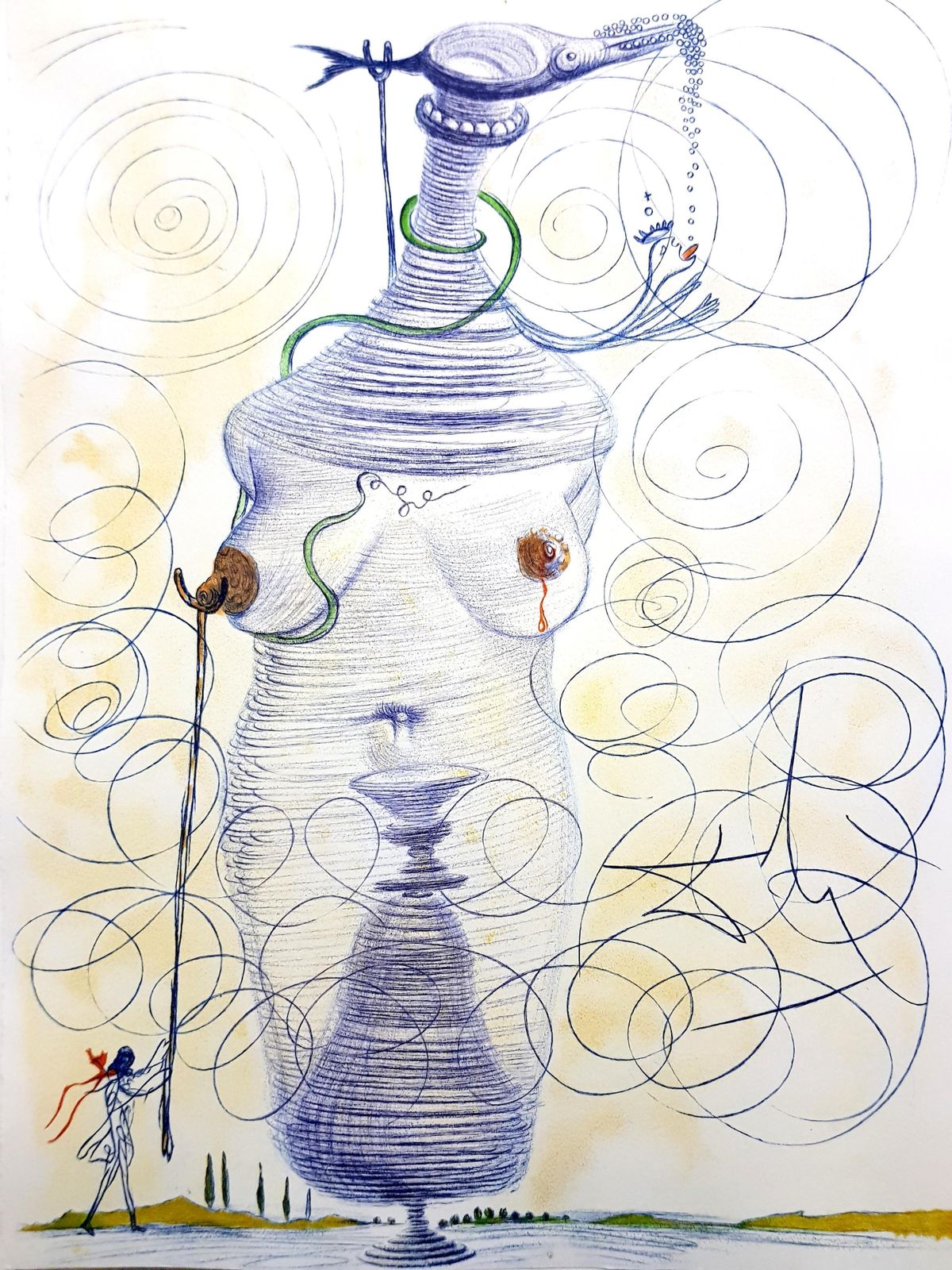 Salvador Dalí­Salvador Dali   Large Flask1967