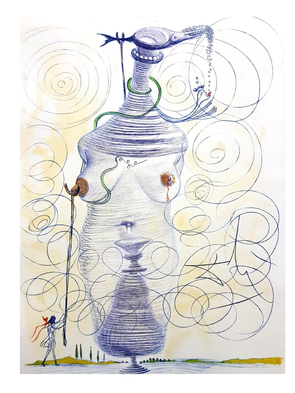 Salvador Dalí­Salvador Dali   Large Flask1967 photo buy