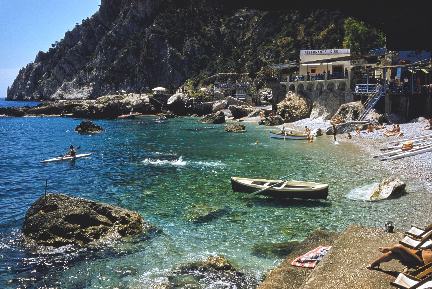 Toni Frissell 'A Beach In Capri' Unframed Archival Pigment Print