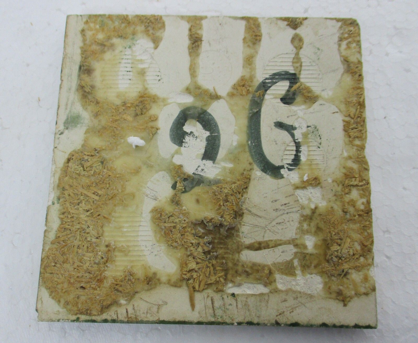 Modernist Ceramic Tiles  Perignem Mid Century Modernist Abstract Fat Lava 4 Pcs photo vinterior