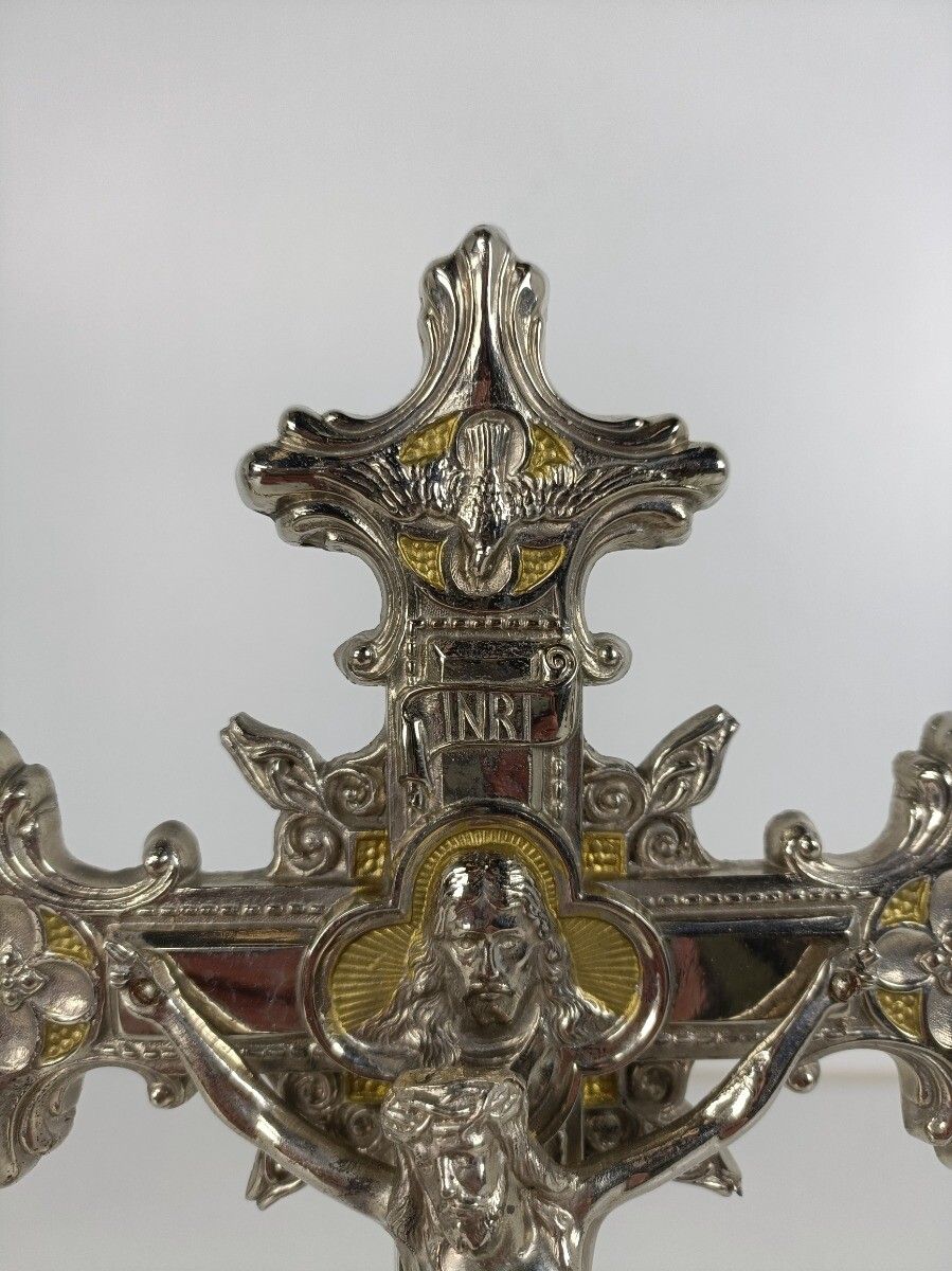 photo furniture Standing Crucifix Cross Saint John Saint Mary Magdalene Golgotha Apostles Ornate
