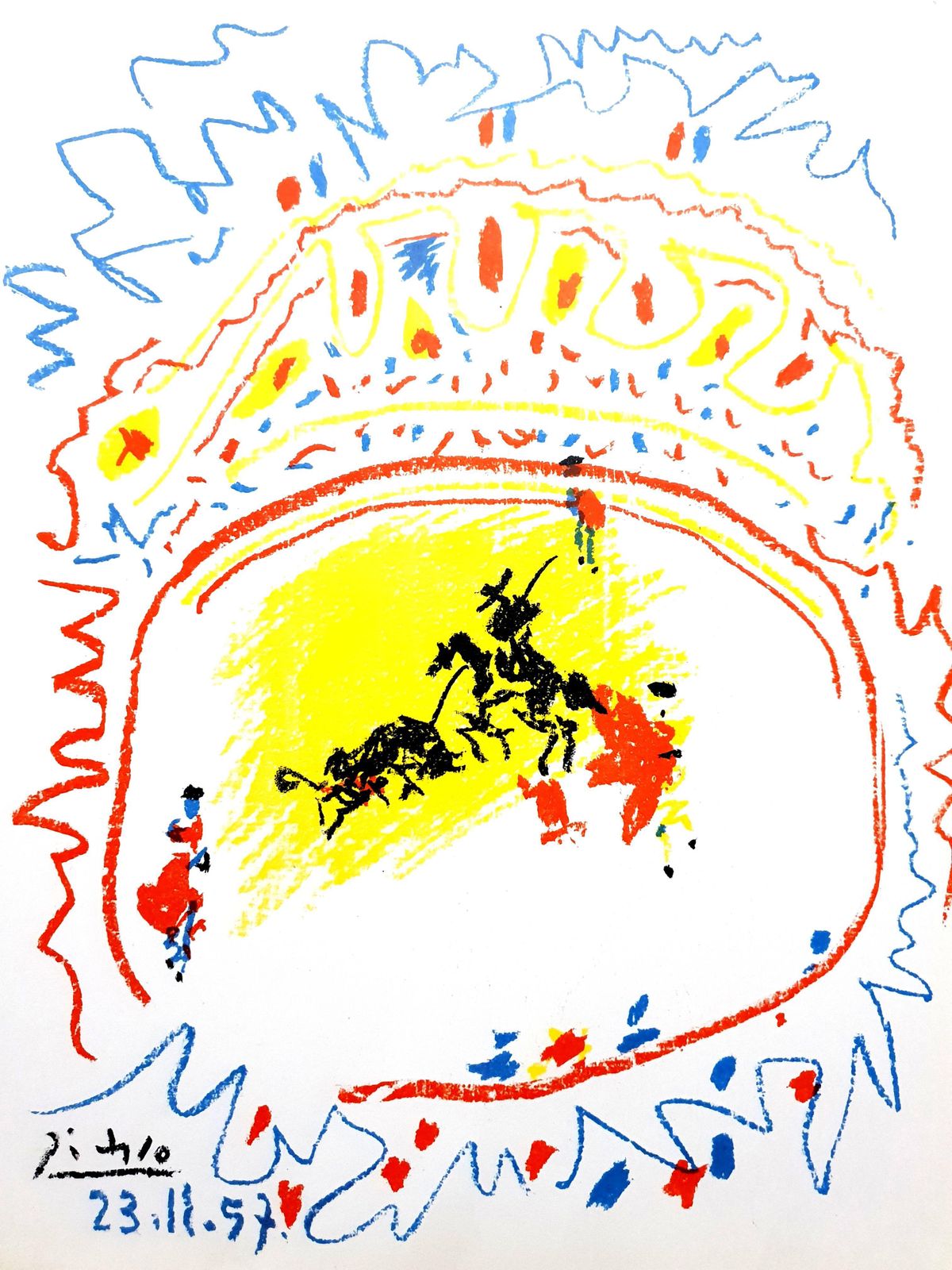 Pablo Picassopablo Picasso   La Petite Corrida   Original Lithograph1958