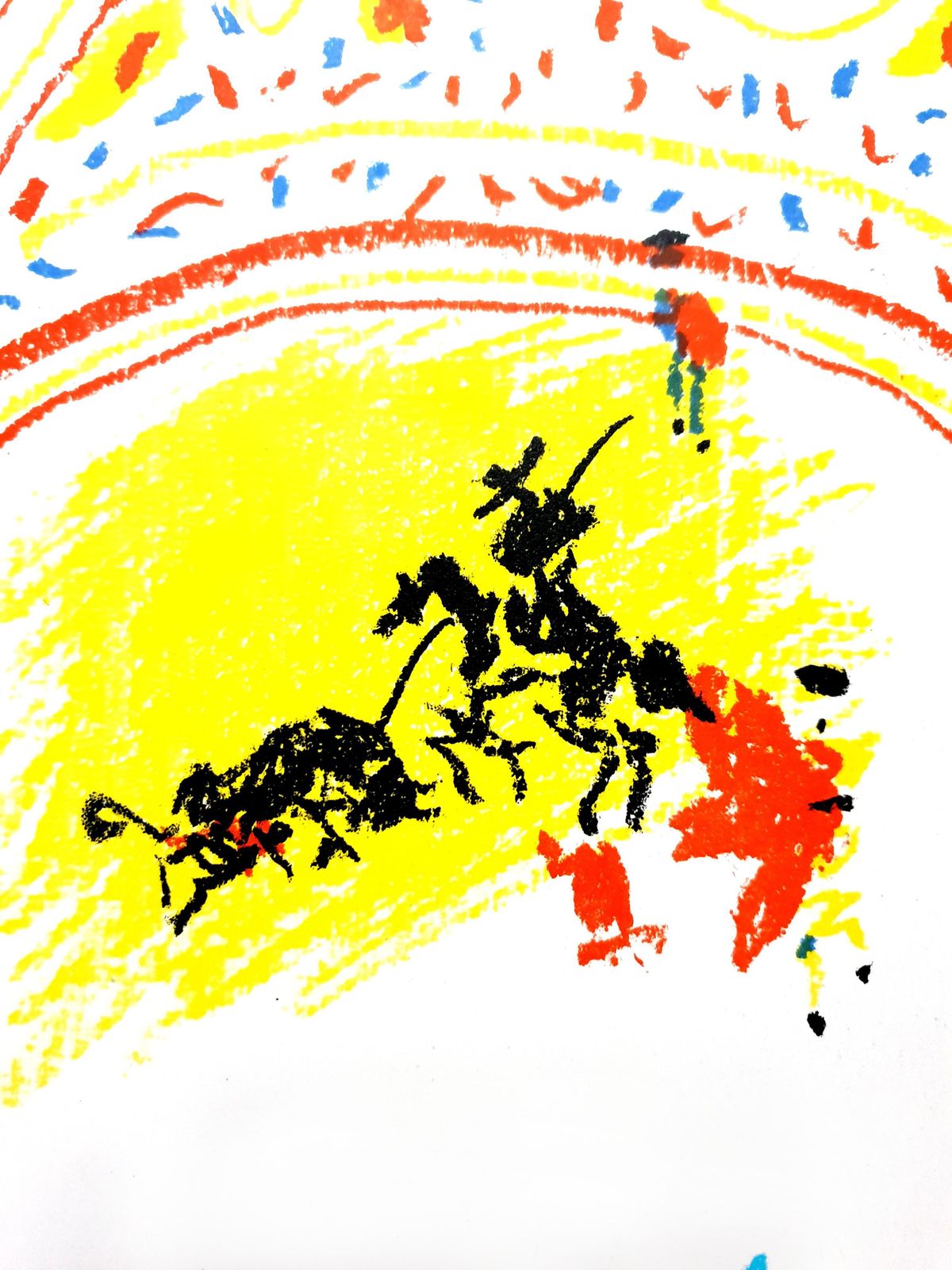 Pablo Picassopablo Picasso   La Petite Corrida   Original Lithograph1958 photo furniture