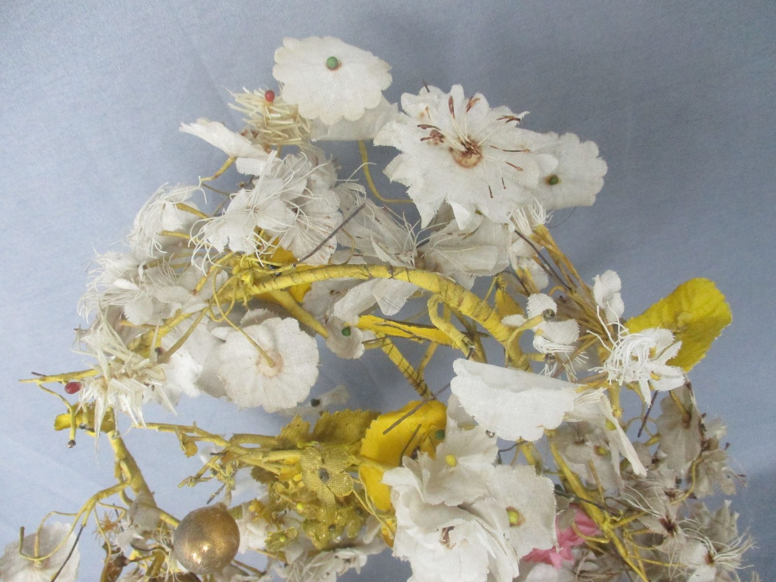 Antique Couple Porcelain Fan Flair Vases Flower Bridal Bouquet Vieux Paris photo 131.0
