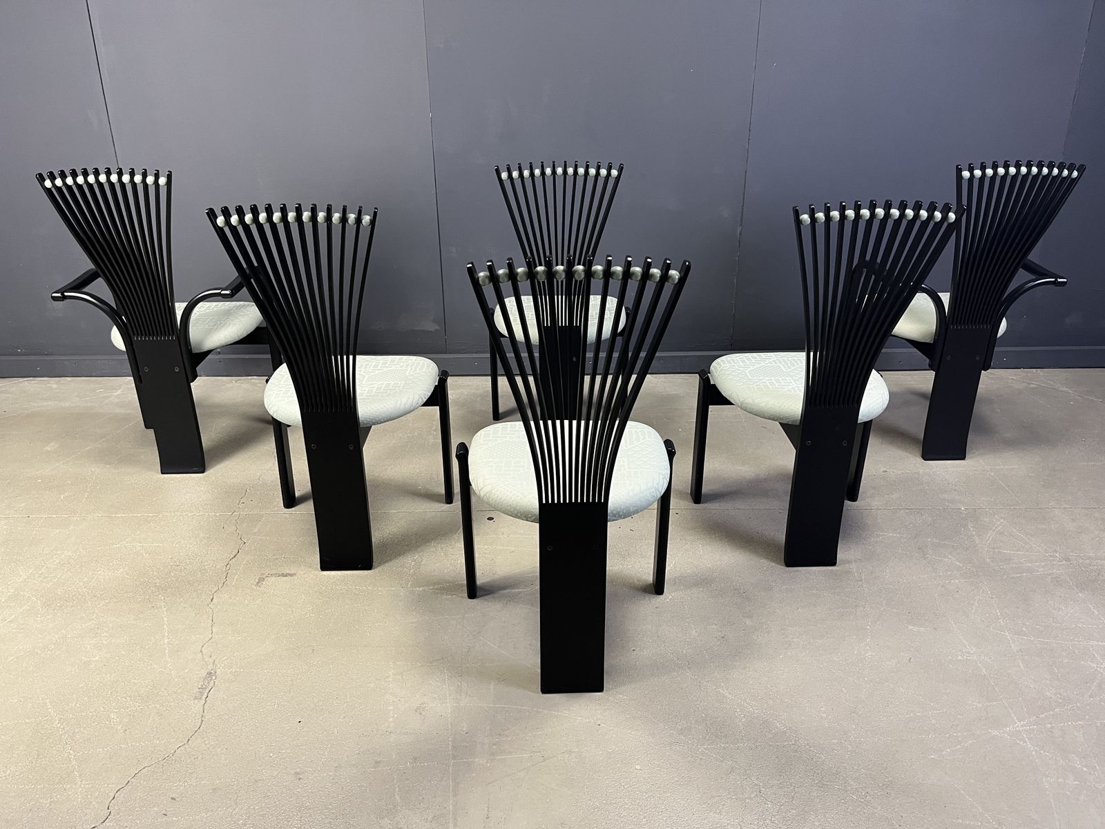Totem Chairs By Torstein Nilsen For Westnofa, 1980s Set Of 6 photo for sale