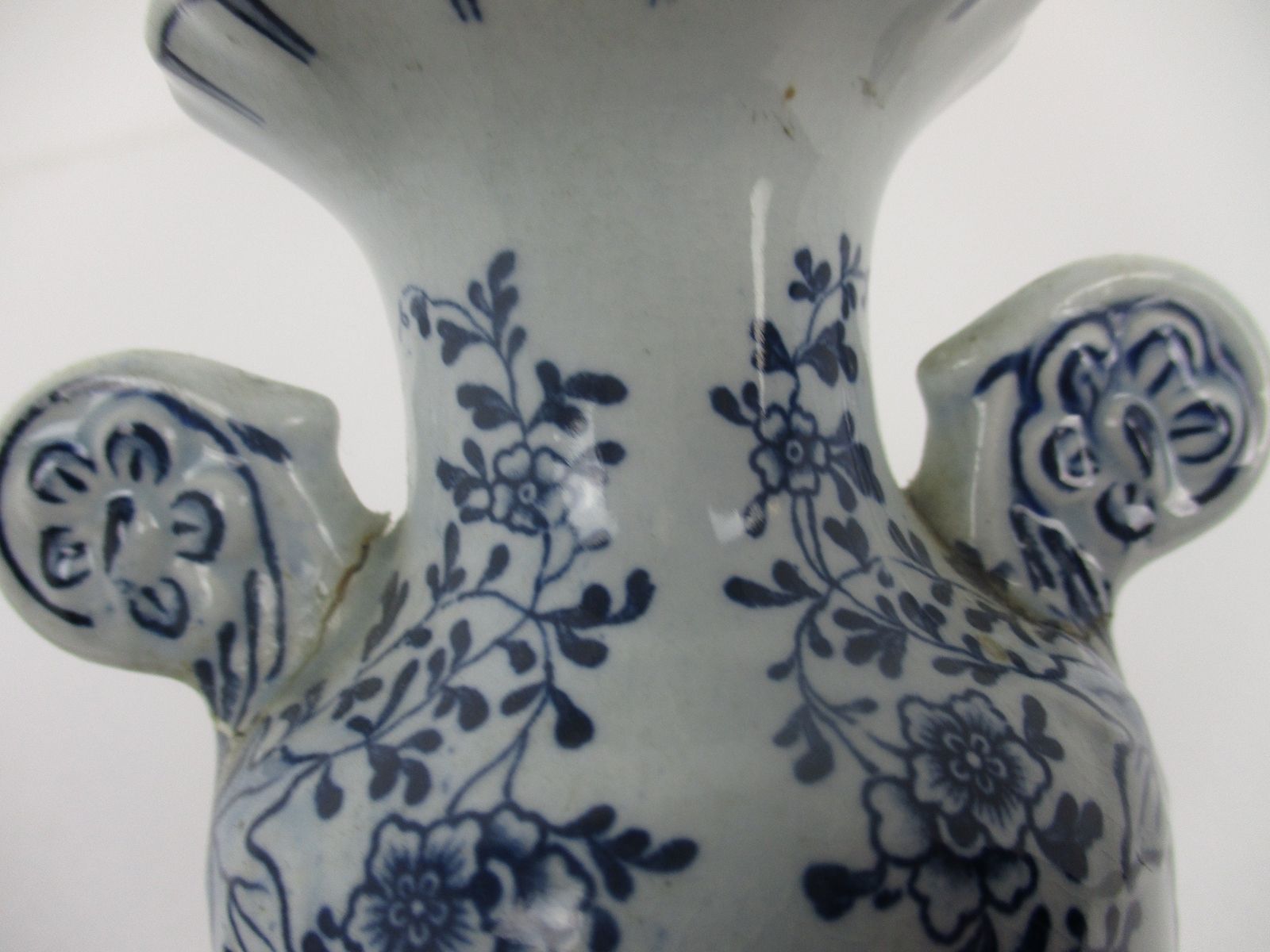 Pair Couple Antiqe Small Vases Delft Holland Blue White Porcelain Marked Hand Pa photo 97.0