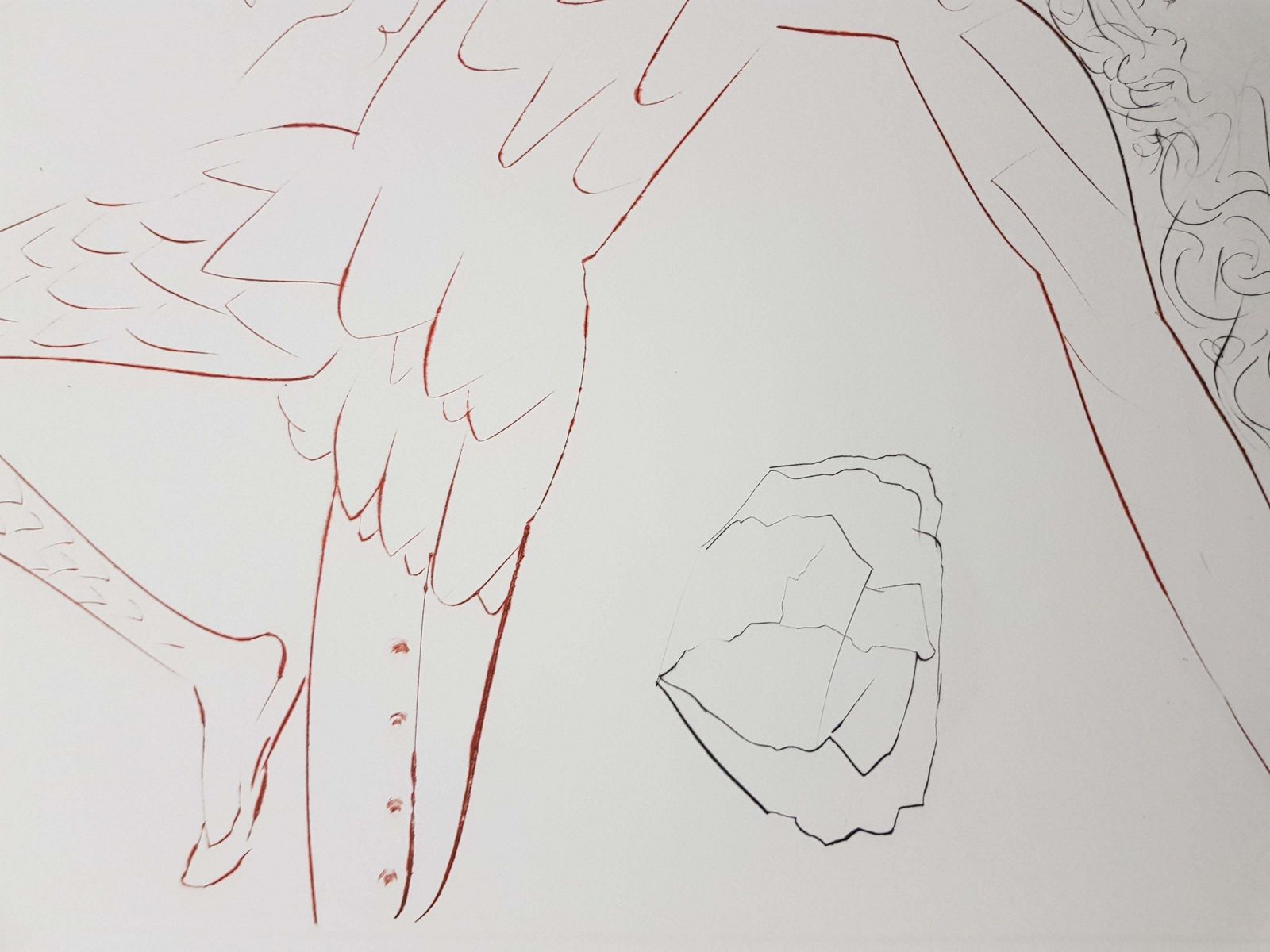 Salvador Dalí­Salvador Dali   Tristan Wounded   Original Etching1970 photo vinterior
