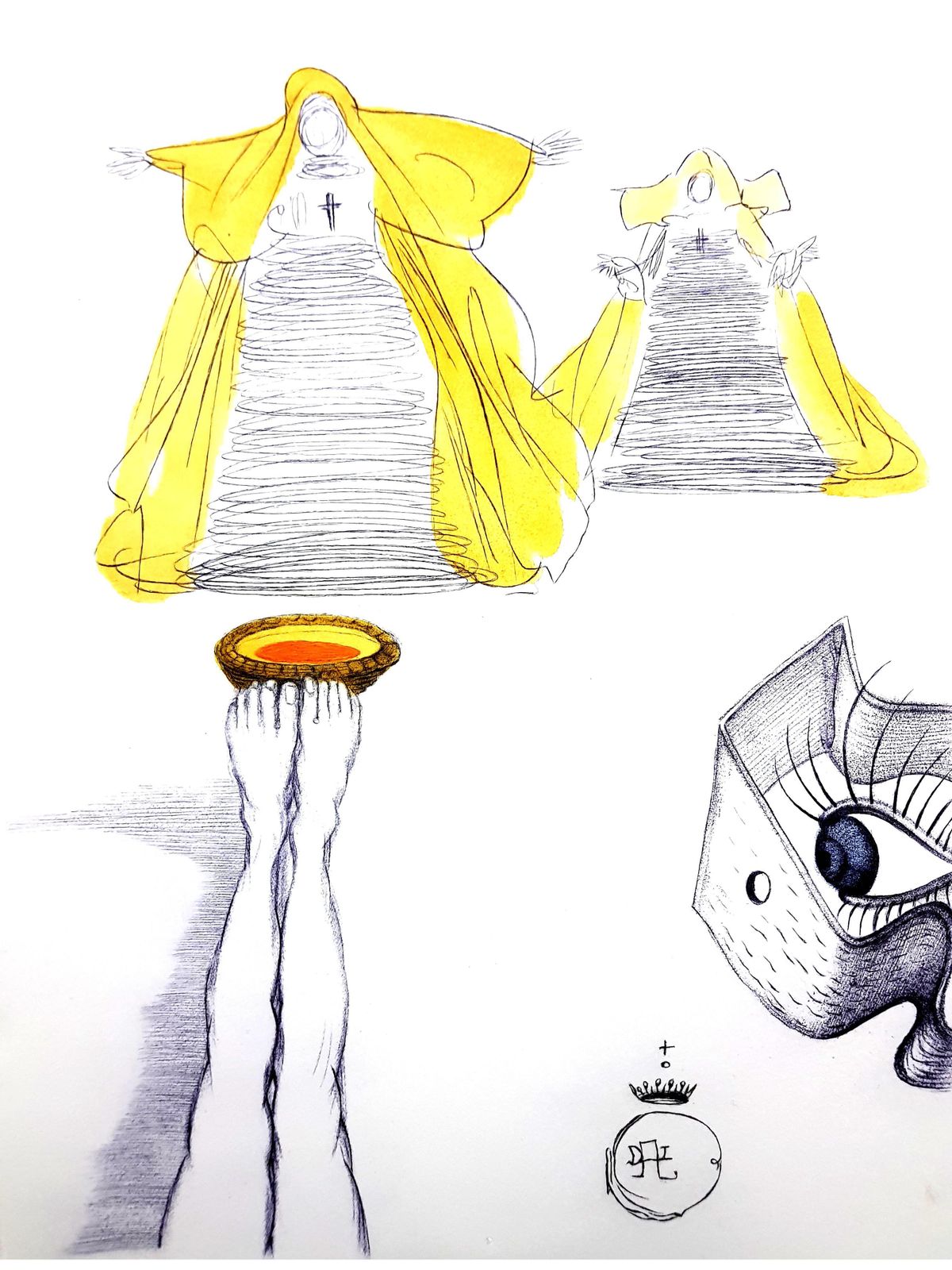 Salvador Dalí­Salvador Dali   Eye Watches1967