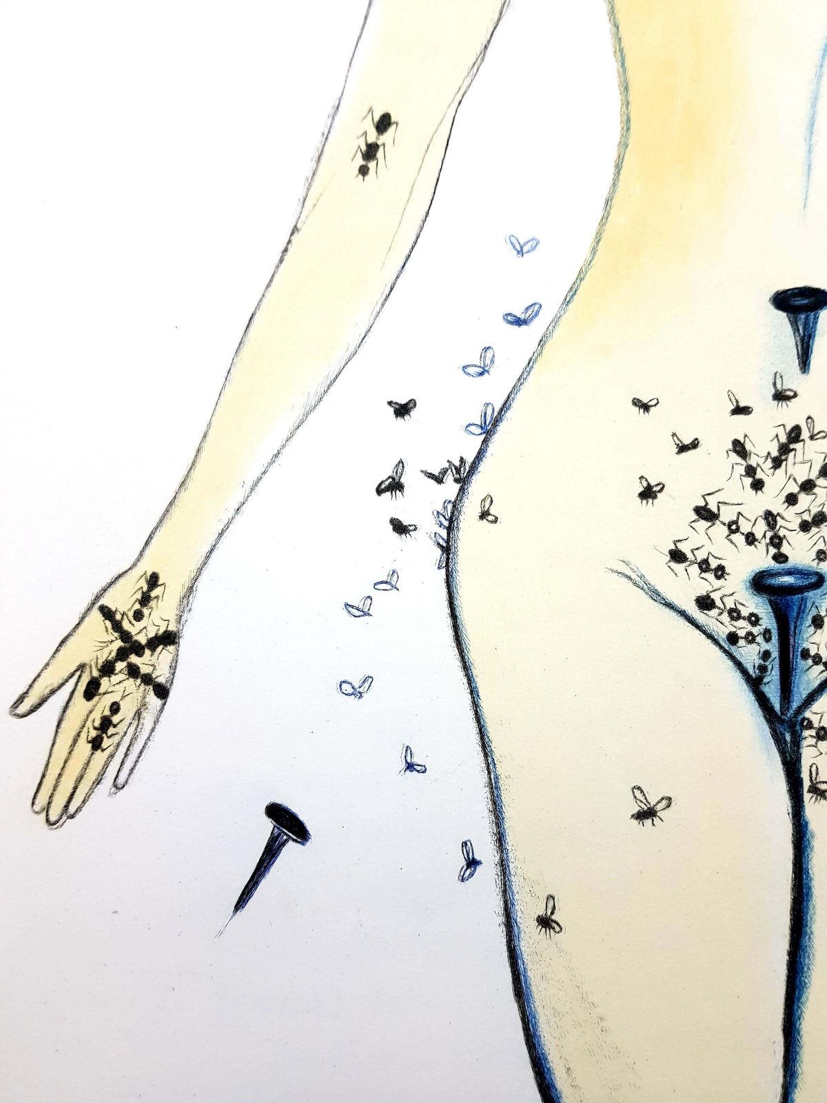 Salvador Dalí­Salvador Dali   Nails On Nude1967 photo Art