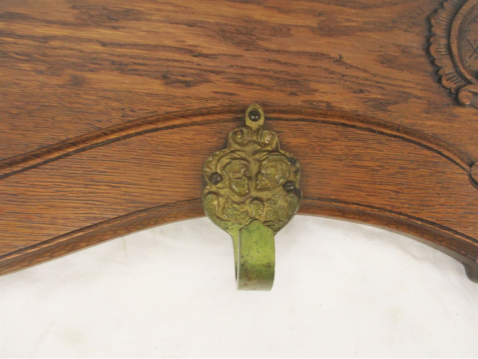 Gothic Gorgeous Ornate Hand Carved Wood Oak Coat Hat Rack Breughel Style Brueghe photo Furniture