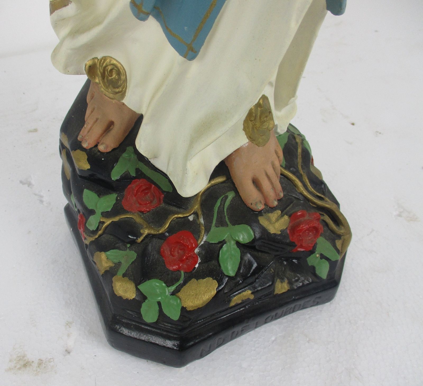 Large Monastry Chapel Statue Virgin Mary Madonna Our Lady Of Lourdes  Plaster Fr photo Art