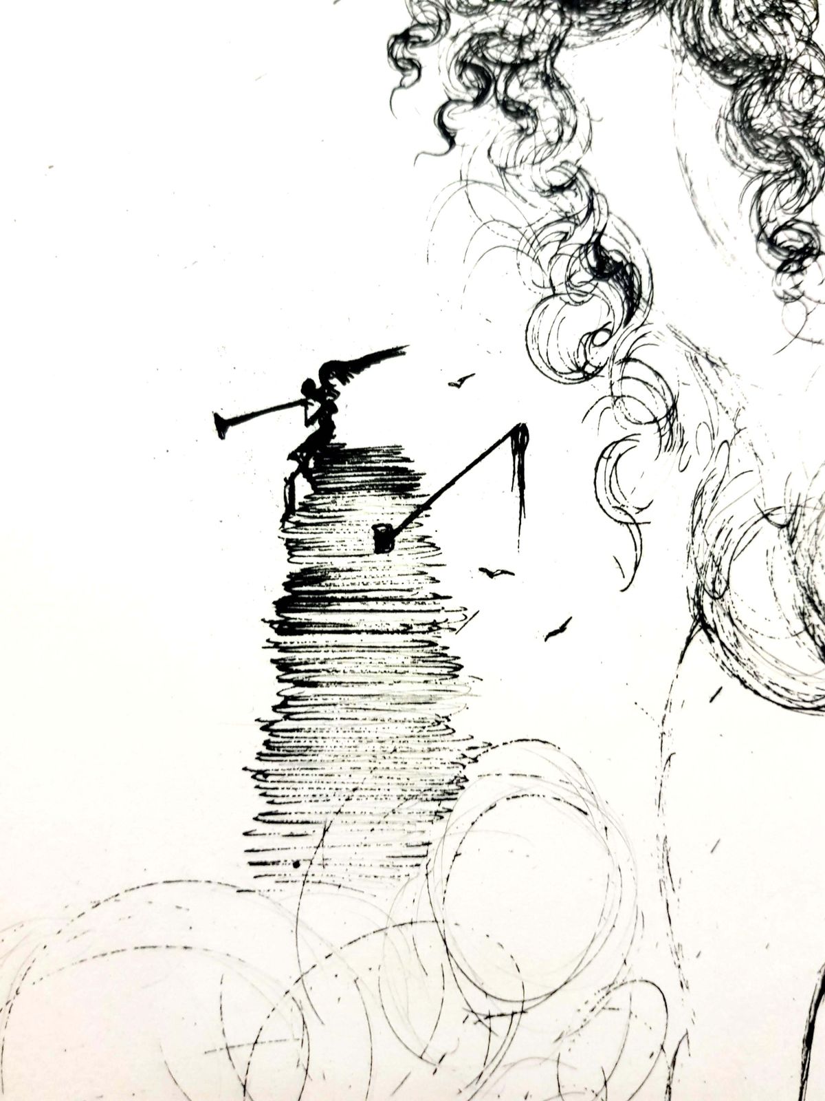 Salvador Dalí­Salvador Dali   Nude, Horse And Death1967 photo vinterior