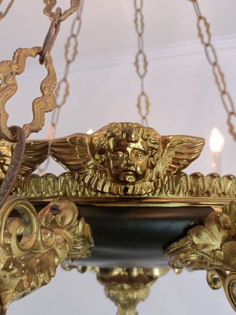 photo furniture Neo Classic Bronze Doré French Empire Chandelier 18th Century Xxl Huge Stunning