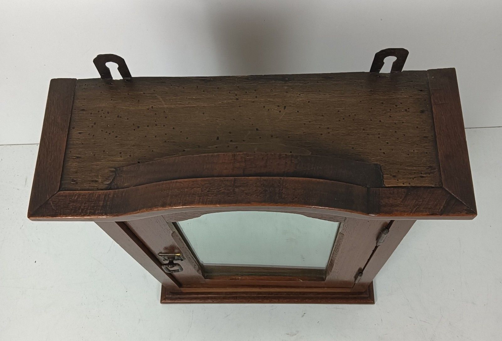 Small Apothecary Medicine Cabinet Antique Kitchen Bathroom Wall Hanging Barn Sty photo Furniture