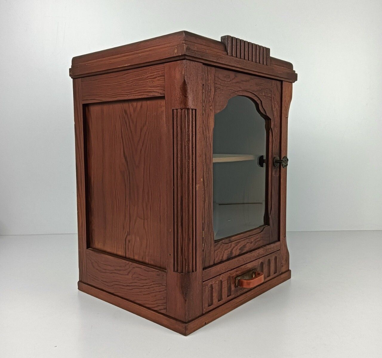 Gorgeous Art Deco Medicine Apothecary Cabinet Antique Beveled Glass, Shaving Cab photo 405.0