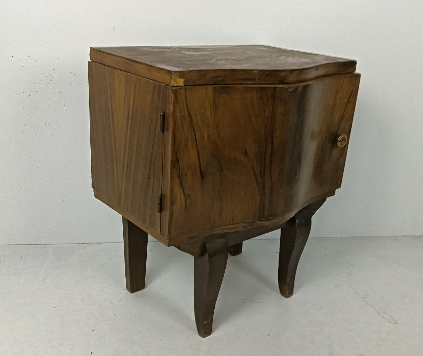Antique Art Deco Art Nouveau  Side Cabinet End Table Nightstand Farmhouse Style photo for sale