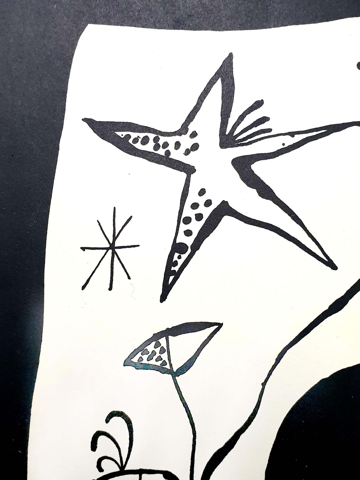 Joan Miróback Cover, From Joan Miro By Jacques Prevert And Georges Ribemont Dessaignes1956 photo vinterior