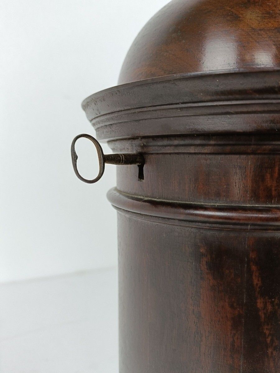 Exceptional Antique Chalice Holder Church Priest Mahony Wood Hand Made Piece Uni photo vintage
