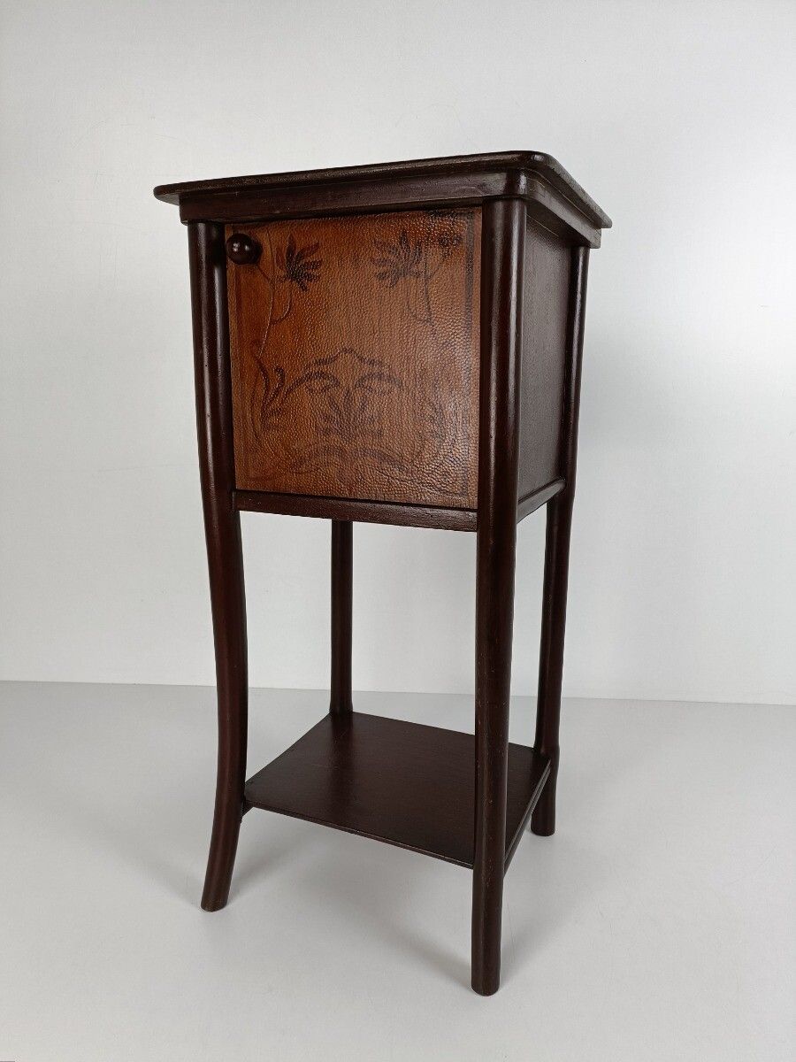Hallway Cabinet Nightstand Bedroom Table Hall Cabinet End Side Antique Jugendsti photo furniture