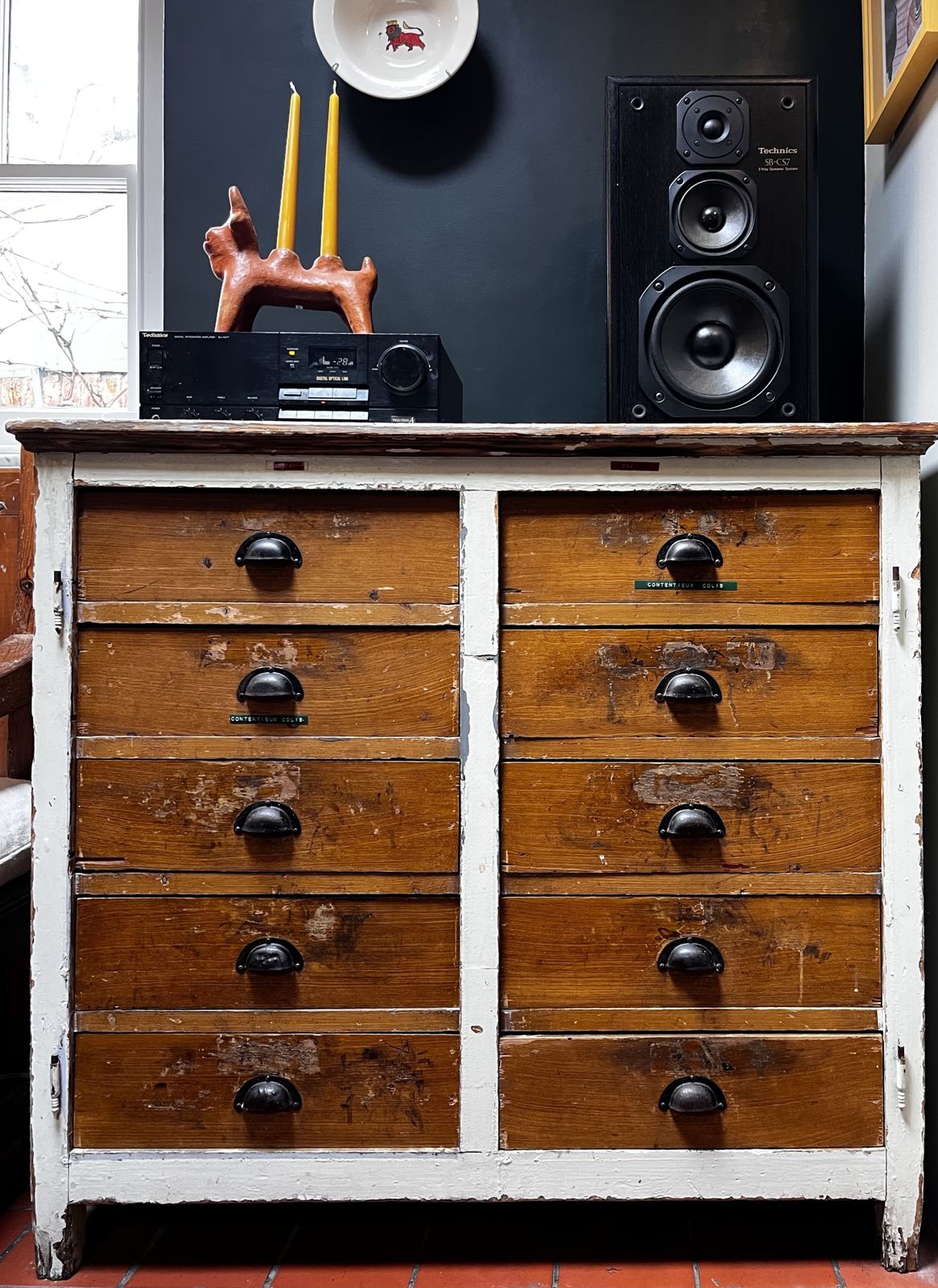 Rustic French Haberdashery Drawers